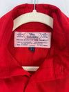 Women's Red Tilley Endurables Button Up Short Sleeve Shirt Size Small