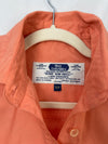 Women's Vintage Coral Orange Tilley Endurables Short Sleeve Button Up Shirt Small