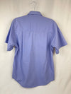 Vintage Women's Blue Purple Short Sleeve Tilley Endurables Button up Shirt Size Small