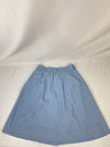 Vintage 80's 90's Blue Chambray Denim Tilley Endurables Button down Safari Skirt SIze Medium
