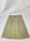 Vintage 80's 90's Khaki Tilley Endurables Button down Safari Skirt SIze Medium