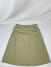 Vintage 80's 90's Khaki Tilley Endurables Button down Safari Skirt SIze Medium