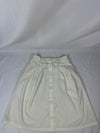 White Tilley Endurables Button down Skirt SIze Medium. 65% Polyester 35% Cotton