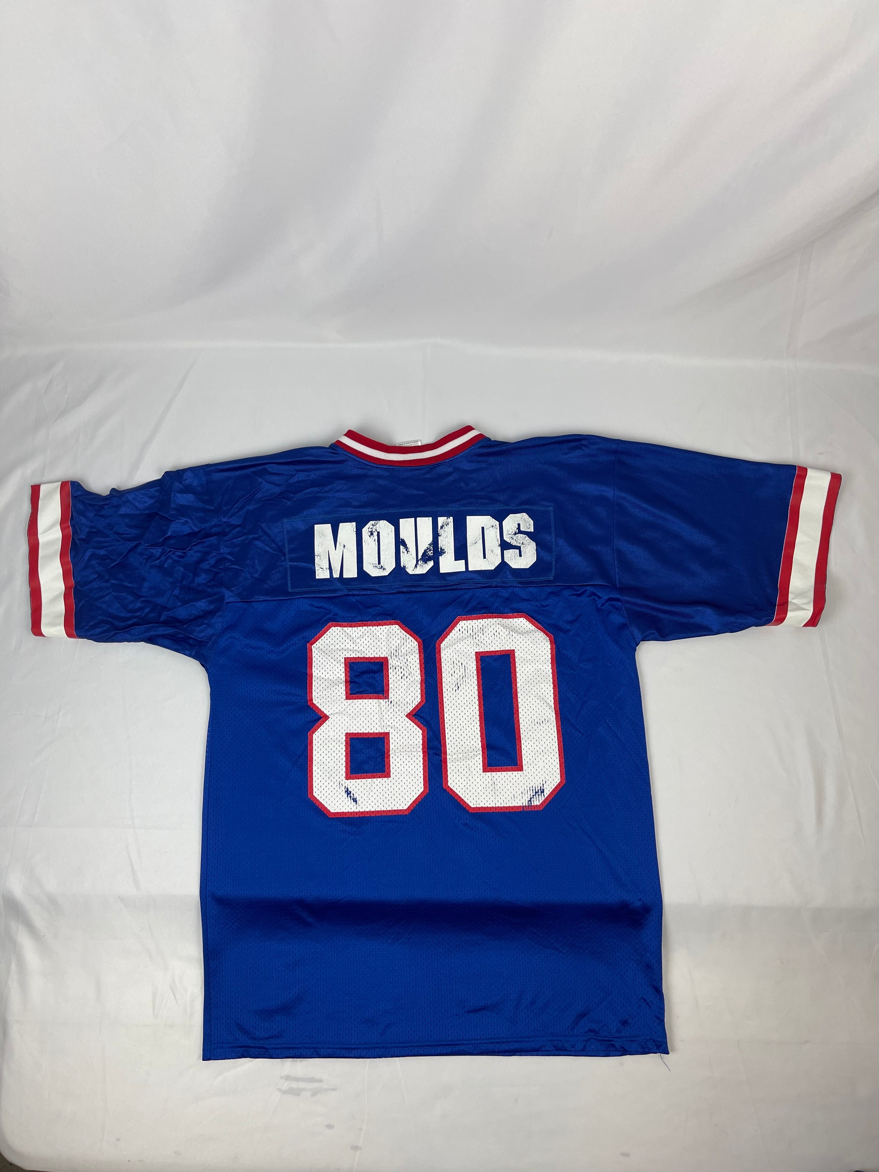 Reebok Buffalo Bills Eric Moulds Solid V-Neck Jersey Navy Blue Boys XL