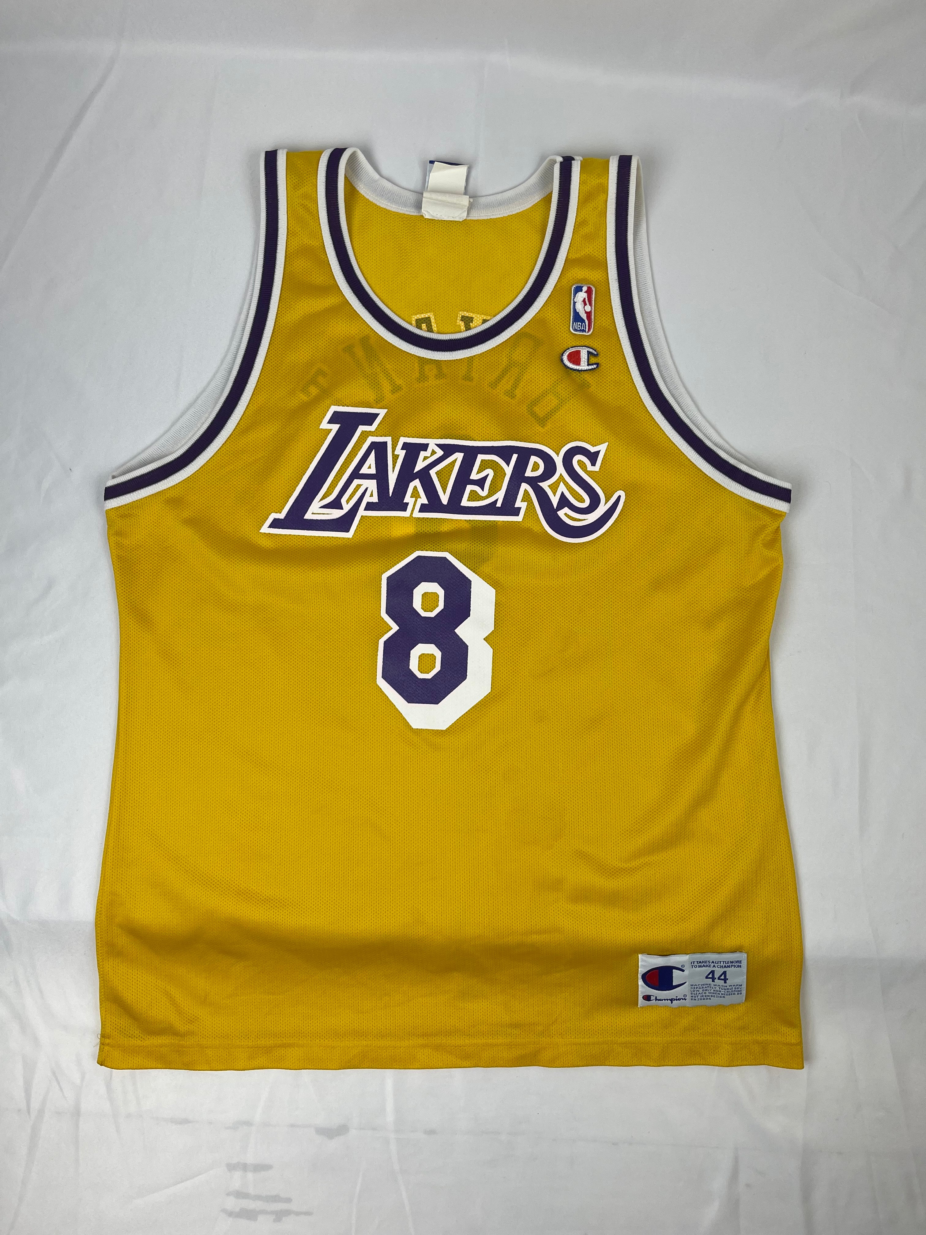 Vintage Los Angeles Lakers Kobe Bryant #8 Champion NBA Basketball