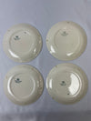 Vintage Alfred Meakin England Set of 4 Side Plates 60's Retro Modern Wavy Lines Dots Pattern