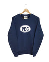 PEC Oval Unisex NAVY BLUE Fleece Crew Sweatshirt