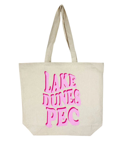 LAKE DUNES PEC Large Canvas Cotton Tote