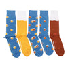 Friday Sock Co Set of 5 Mismatched LOST SOCKS LAUNDRY BOX camping beer breakfast