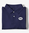 PEC Oval Embroidered NAVY BLUE WOMEN'S Cotton Piqué Polo Short Sleeve Shirt