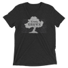 COUNTY GROWN  Tree Etching Design Men's / Unisex Modern Deep Heather Grey Crew T-Shirt