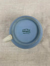 Vintage Kraft Blue Ceramic Pitcher by Homer Laughlin USA Rope detail