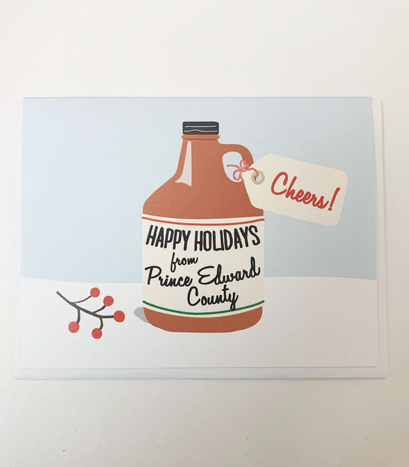 HAPPY HOLIDAYS FROM PRINCE EDWARD COUNTY GROWLER CHRISTMAS CARD • The Beautiful Project