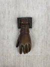 Vintage Door Knocker Cast iron Copper patina of Hand