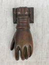 Vintage Door Knocker Cast iron Brass patina of Hand