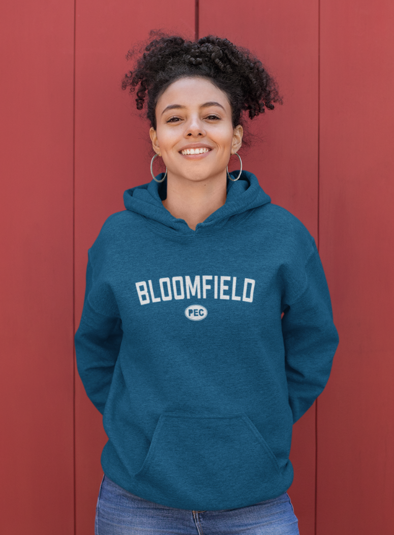 Navy heather hoodie best sale