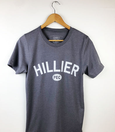 hillier pec unisex men's t-shirt in storm grey