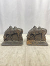 Charming Western Cast Iron Horse Book Ends. 4.5" x 2.25" x4.5" (X2) Gently Used, some rust as shown, needs to be oiled/waxed.  
