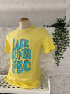 LAKE DUNES PEC 80's Retro YELLOW  Unisex Men's T-Shirt Sandbanks Prince Edward County