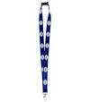 navy blue lanyard with PEC oval design