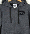 PEC oval prince edward county full zip hooded sweatshirt
