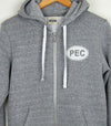 PEC oval prince edward county full zip hooded sweatshirt