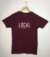 LOCAL I AM COUNTY PEC • Prince Edward County • Men's / Unisex Burgundy Modern Crew T-shirt