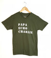 PAPA ECHO CHARLIE PEC RADIO CALL LETTERS Men's / Unisex Military Green Modern Crew T-Shirt