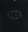 PEC OVAL Men's / Unisex Black Ink on Black Modern Crew T-shirt