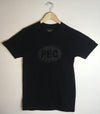 PEC OVAL Men's / Unisex Black Ink on Black Modern Crew T-shirt