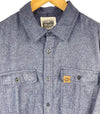 UNISEX MEN'S Flannel Cotton SHIRT PEC Oval Navy Blue
