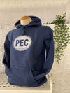 PEC Oval Hoodie NAVY BLUE Unisex Sweater Made in Canada