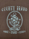 RUM RUNNER County Brand SOUTH BAY to DUCK Island Black Unisex Modern Crew T-Shirt