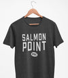 SALMON POINT PEC Oval Men's Unisex CHARCOAL Heather Modern Crew T-Shirt
