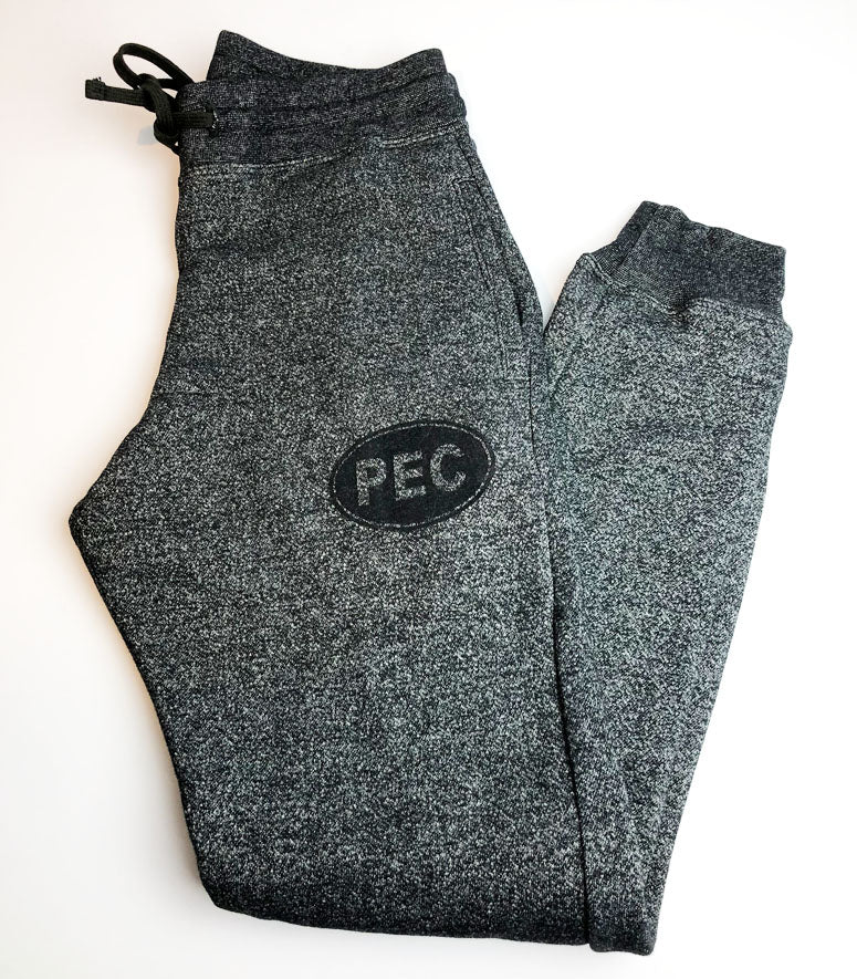 Unisex SLIM FIT Sweatpants PEC Oval on Marled Black – Prince Edward County  T-Shirt Company