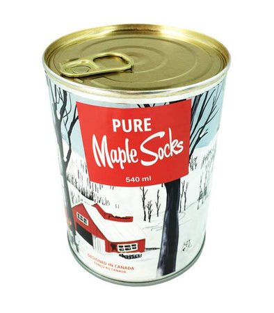 Friday Sock Co MAPLE Syrup CAN of Socks Funny Unisex Socks
