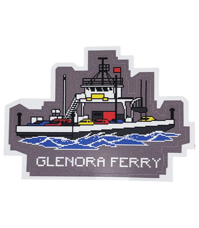 glenora ferry 8 bit design sticker