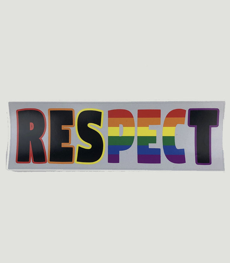 RESPECT RAINBOW PEC Vinyl Weatherproof BUMPER CAR Sticker – Prince ...