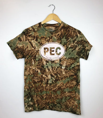 PEC Oval CAMO BROWN DYE Unisex Men's Crew T-Shirt – Prince Edward