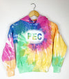 PEC Oval Adult UNISEX ETERNITY TIE DYE Hoodie Sweater Fleece Sweatshirt
