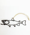 Handmade WIRE ORNAMENTS Pickerel Fish Trout Fish Butterfly Dragonfly Christmas XMAS
