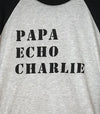 PEC PAPA ECHO CHARLIE RADIO CALL SIGNS  Unisex Modern Baseball T-Shirt