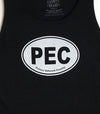 PEC OVAL BLACK Unisex Modern Tank Top