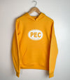 PEC Oval Unisex YELLOW GOLD Hoodie Sweater Sweatshirt Made in Canada