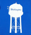 WELLINGTON WATER TOWER  Women's Royal Blue Modern Crew T-Shirt