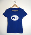 PEC OVAL Women's Royal Blue Modern Crew T-Shirt