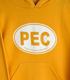 PEC OVAL YOUTH GOLD YELLOW HOODIE Pullover Sweatshirt