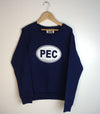 PEC OVAL KIDS & YOUTH Navy Blue CREW Sweatshirt Fleece Sweater